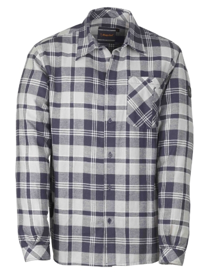 Camicia da lavoro scozzese Redwood grigio-blu