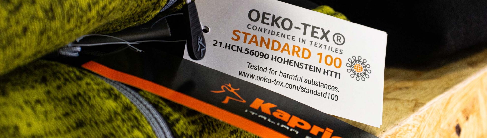 OEKO-TEX: a safety sign on Kapriol clothing