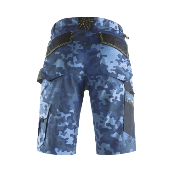 Pantaloni corti da lavoro Slick  camouflage blu retro