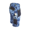 Pantaloni corti da lavoro Slick  camouflage blu lato tasche