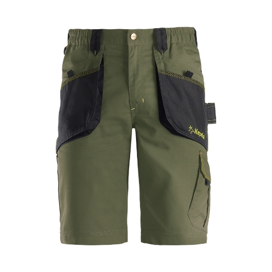 Pantaloni corti da lavoro Slick verde fronte