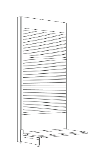 Bild von ONE-SIDED DISPLAY H.205X100 OXI 