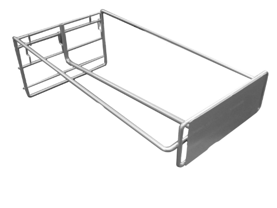 Picture of  CLOTHING HOOK WITH METAL PLAQUE FOR PERFORATED PANEL
