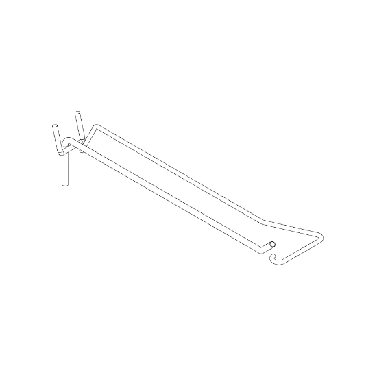 Bild von HOOK FOR PERFORATED PANEL WITH PRICE HOLDER CONNECTOR