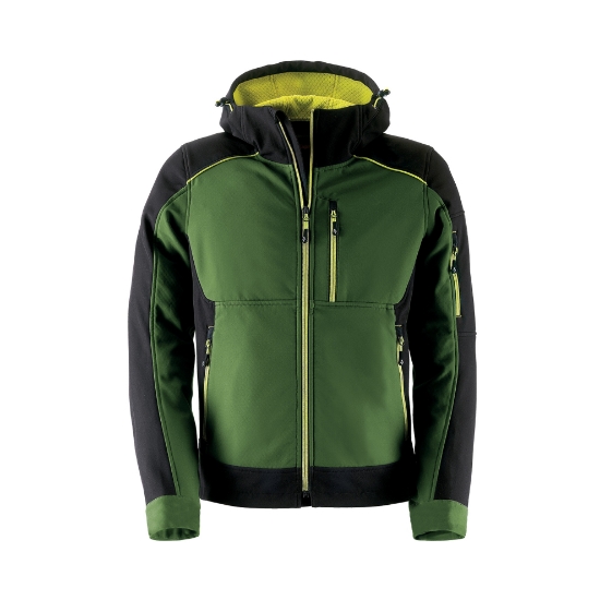 Giacca da lavoro in softshell Dynamic verde		