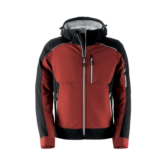 Giacca da lavoro in softshell Dynamic rossa	