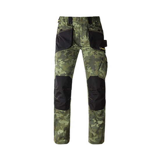 Pantaloni da lavoro lunghi Slick camouflage verdi	