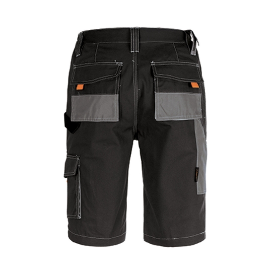 Pantaloni corti da lavoro Smart nero-grigio retro	