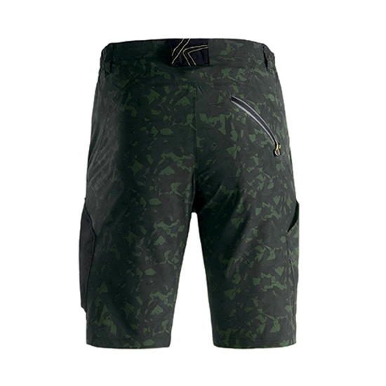 Retro pantaloni corti da lavoro Tech camouflage verde	