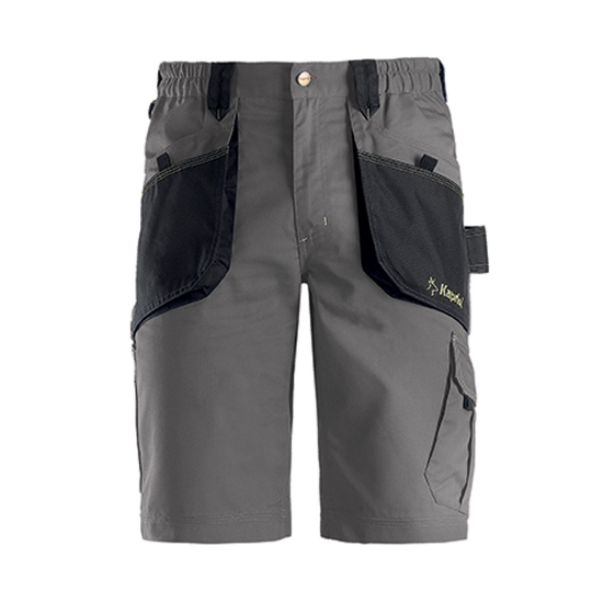 Pantaloni corti da lavoro Slick grigio fronte	