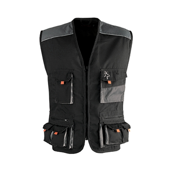 Gilet multitasche Smart nero	