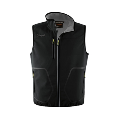 Gilet da lavoro softshell Tech nero	