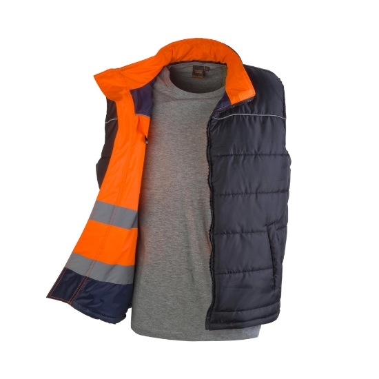 Gilet alta visibilità reversibile	