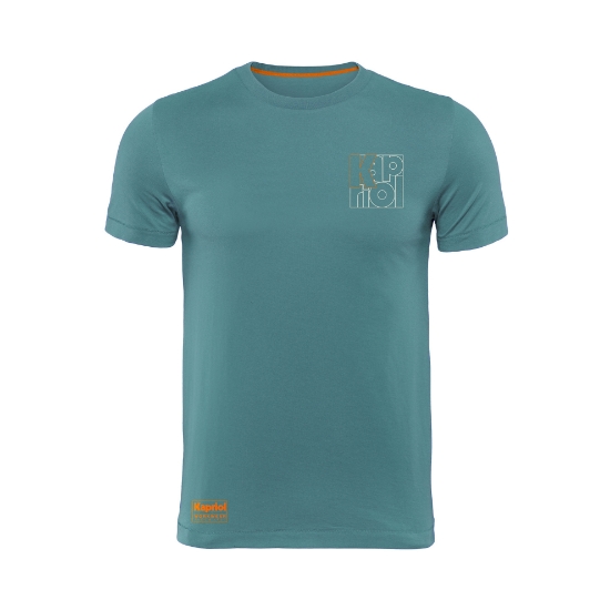 T-shirt a maniche corte Enjoy blu Atlantic
