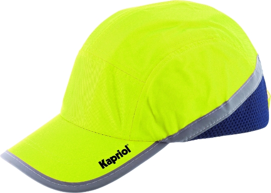 Cappellino con visiera antiurto giallo