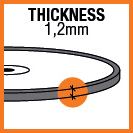 Espesor 1,2 mm