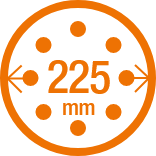Ø Disco de lija 225 mm