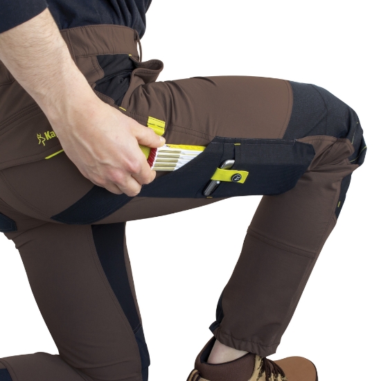 Pantaloni elasticizzati lunghi Dynamic marroni