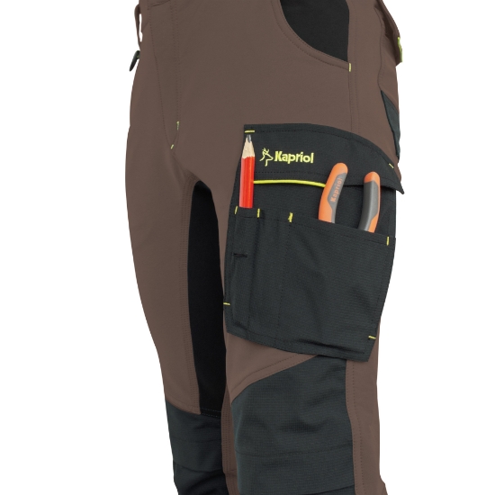 Pantaloni elasticizzati lunghi Dynamic marroni