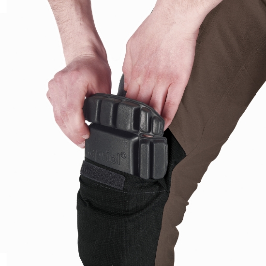 Pantaloni elasticizzati lunghi Dynamic marroni