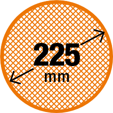 Ø Disco abrasivo reticolare a strappo 225 mm