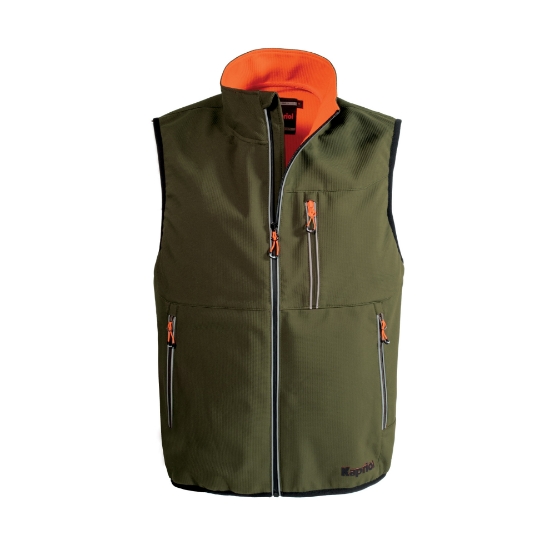 Gilet da lavoro softshell Tech verde