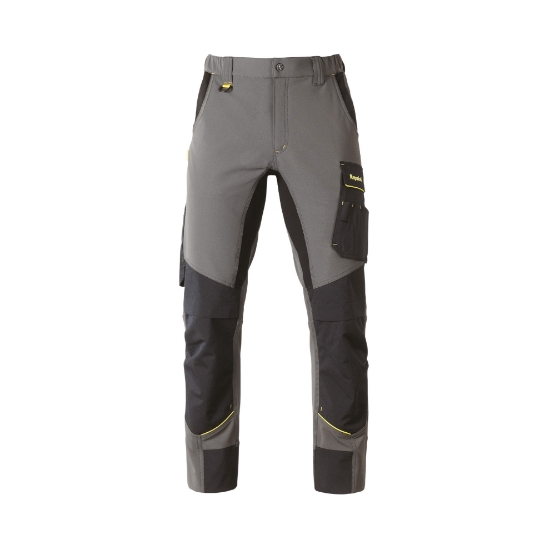 Pantaloni elasticizzati lunghi Dynamic grigi