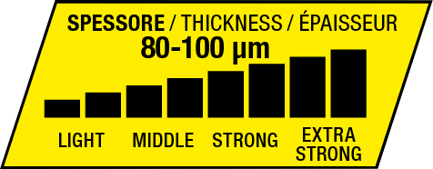 Spessore 80-100 micrometri