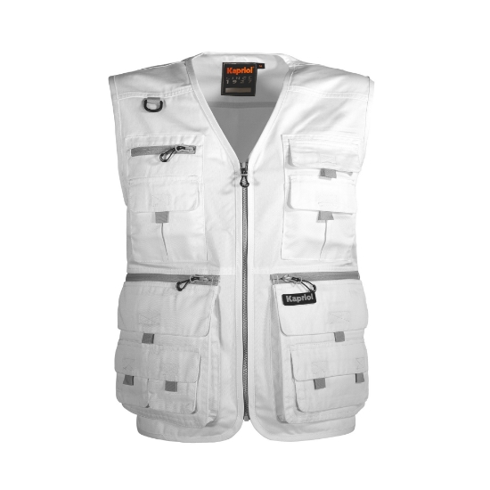 Gilet multitasche bianco