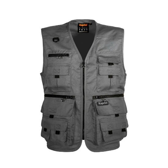 Gilet multitasche grigio
