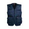 Gilet multitasche blu