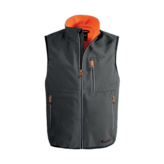 Gilet da lavoro softshell Tech grigio