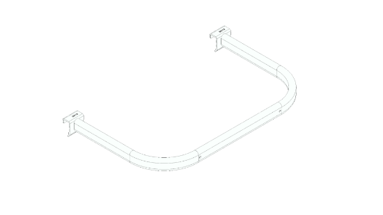 BARRA SPORGENTE PER BARRA DI FORZA 44L X 30W