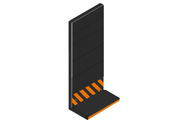 SCAFFALE 100L X 240H MONOFACCIALE FORATO