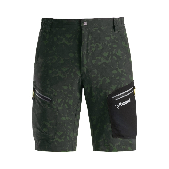 Pantaloni corti da lavoro Tech camo verde