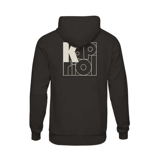 Felpa Enjoy hoodie nera_back