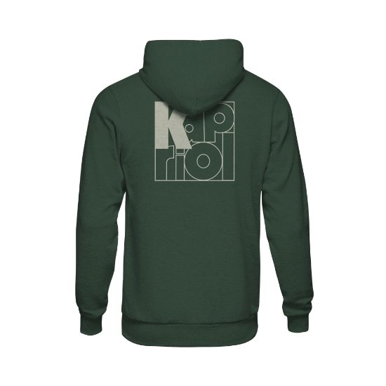 Felpa Enjoy hoodie verde_back
